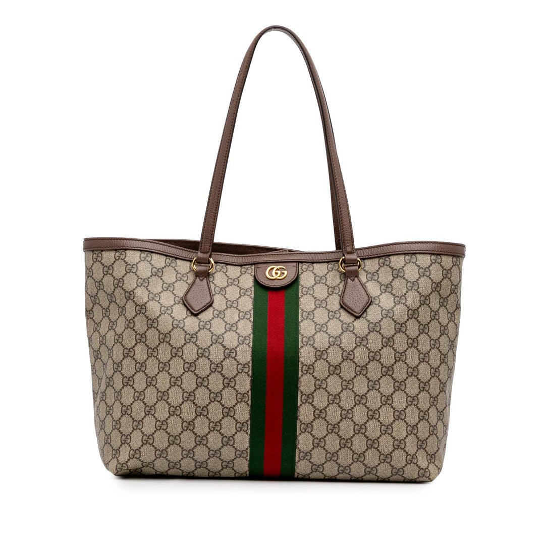 Medium GG Supreme Ophidia Tote Brown - Gaby Paris