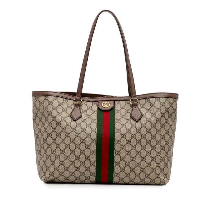 Medium GG Supreme Ophidia Tote Brown - Gaby Paris