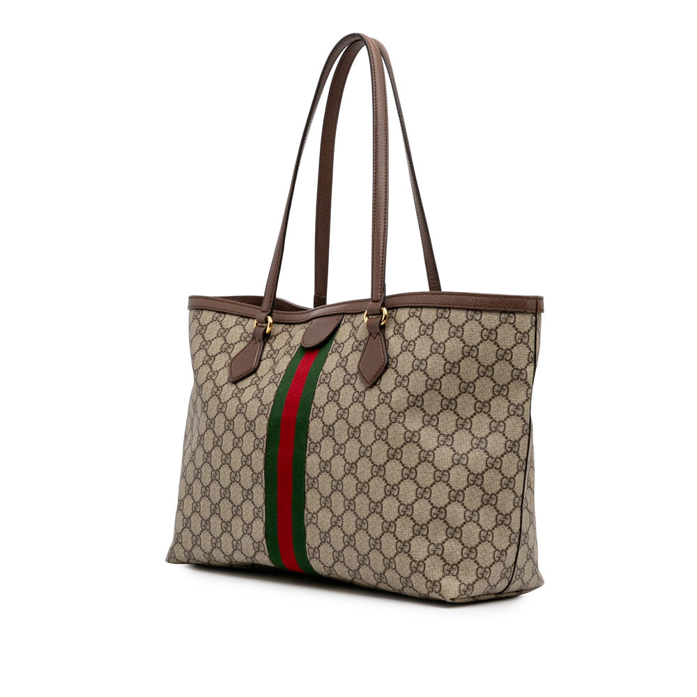 Medium GG Supreme Ophidia Tote Brown - Gaby Paris