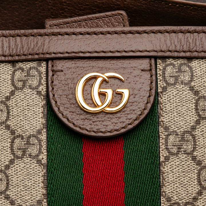 Medium GG Supreme Ophidia Tote Brown - Gaby Paris
