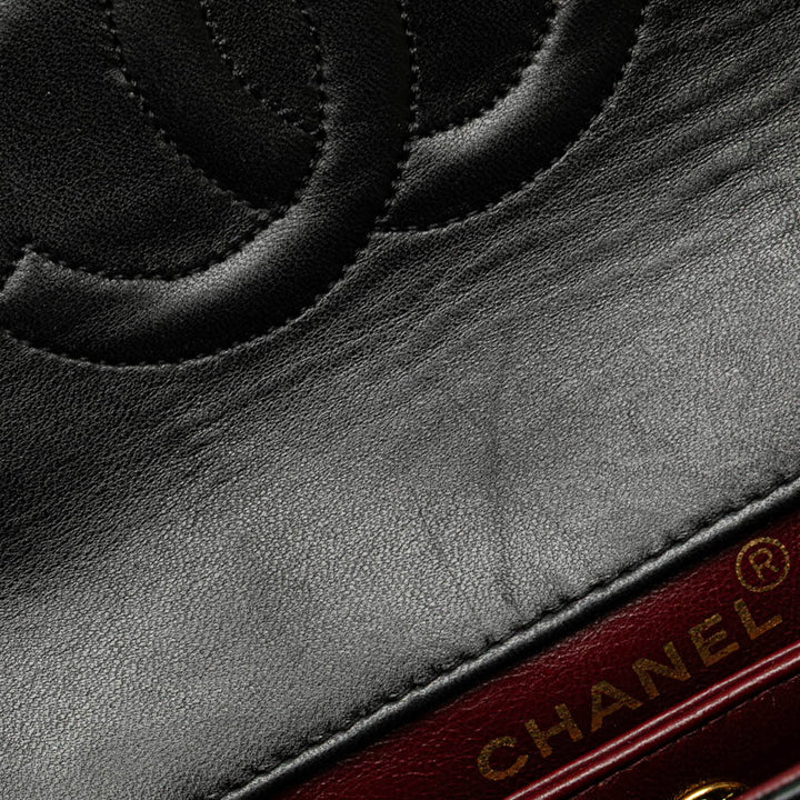 Medium CC Quilted Lambskin Single Flap Black - Gaby Paris