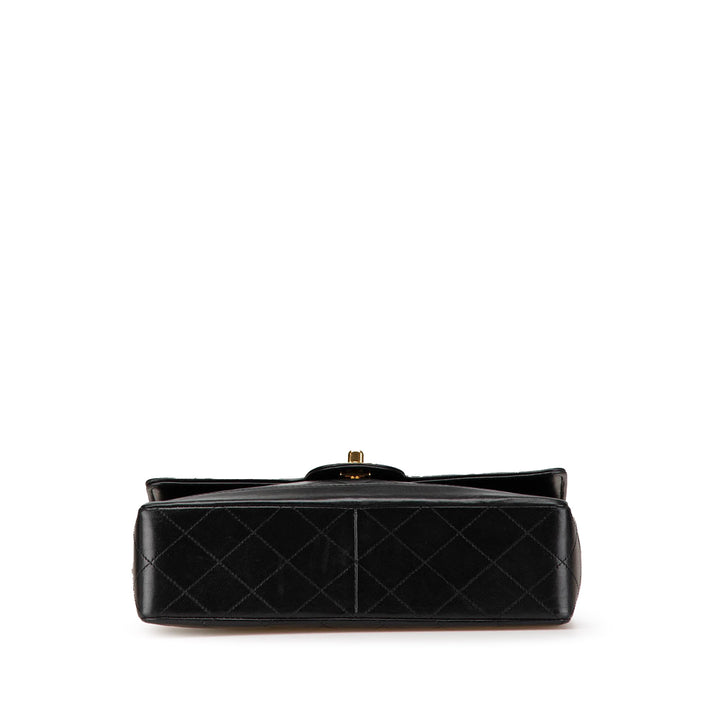 Medium CC Quilted Lambskin Single Flap Black - Gaby Paris