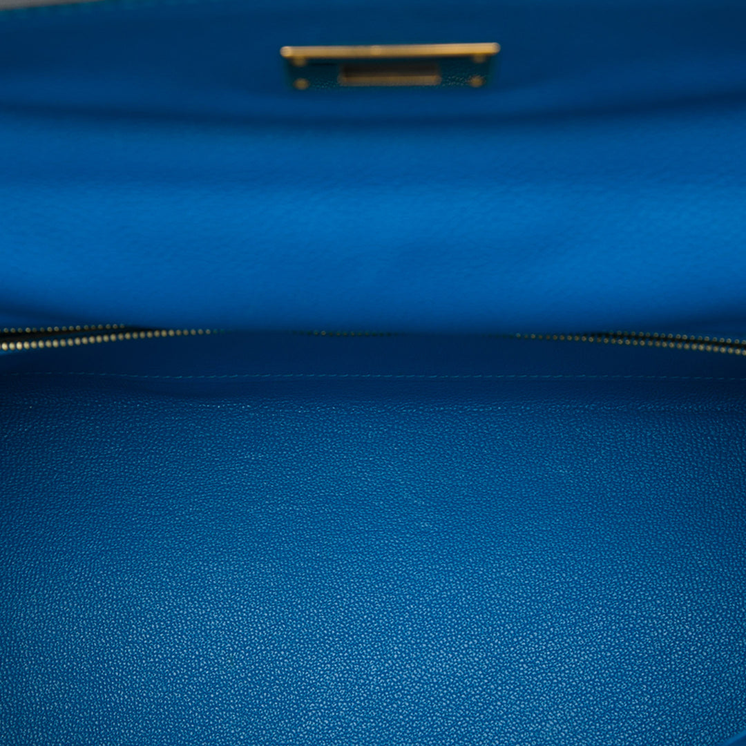 Hermès Kelly II Retourne 32 Epsom Bleu