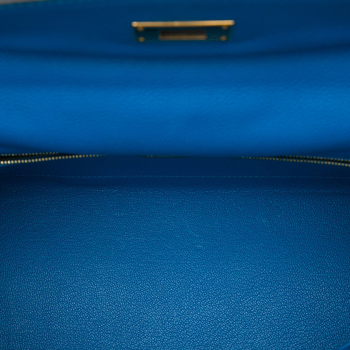 Hermès Kelly II Retourne 32 Epsom Bleu