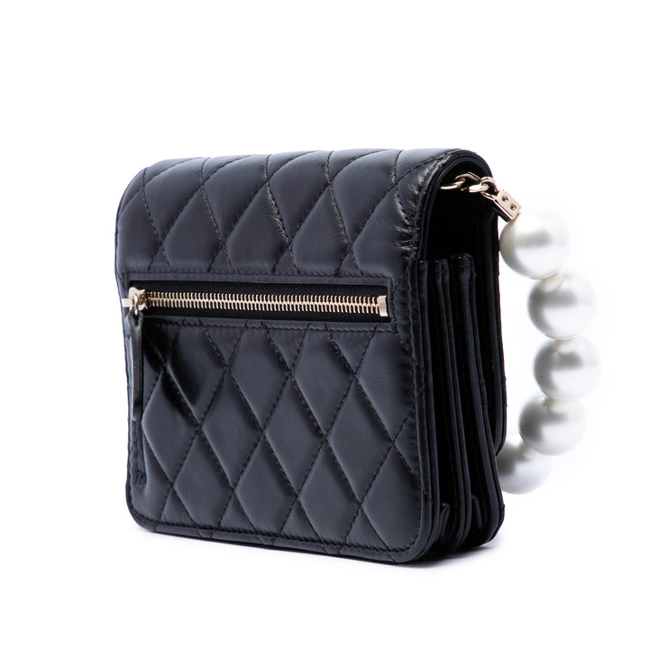 Chanel CC Matelassé Perles Wallet on Chain Maxi Cuir de veau