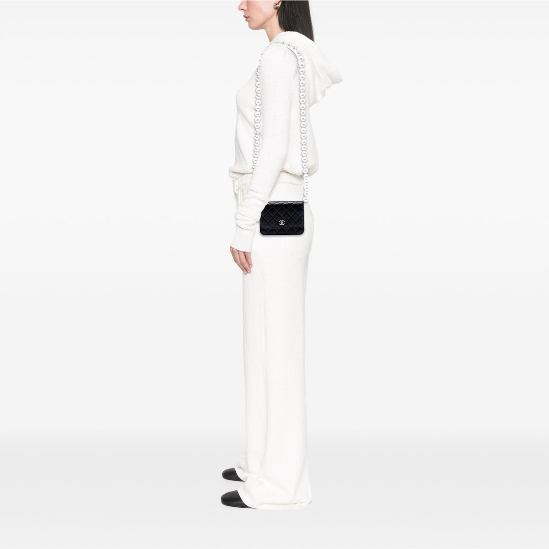 Chanel CC Matelassé Perles Wallet on Chain Maxi Cuir de veau
