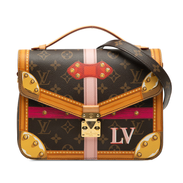 Louis Vuitton Pochette Summer Trunks Métis Monogram Marron – vue principale – GABY PARIS