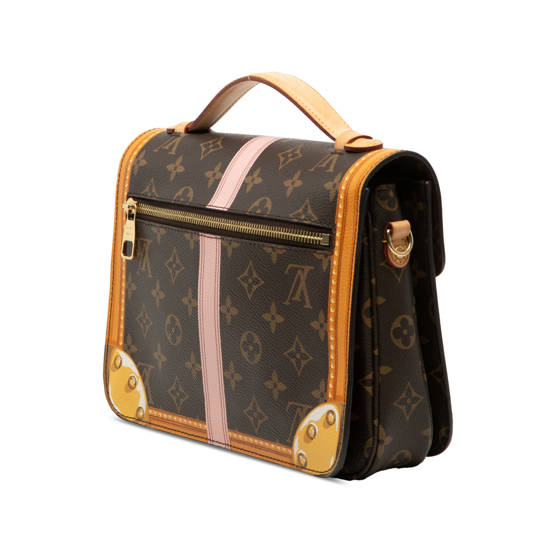 Louis Vuitton Pochette Summer Trunks Métis Monogram Marron – vue 2 – GABY PARIS