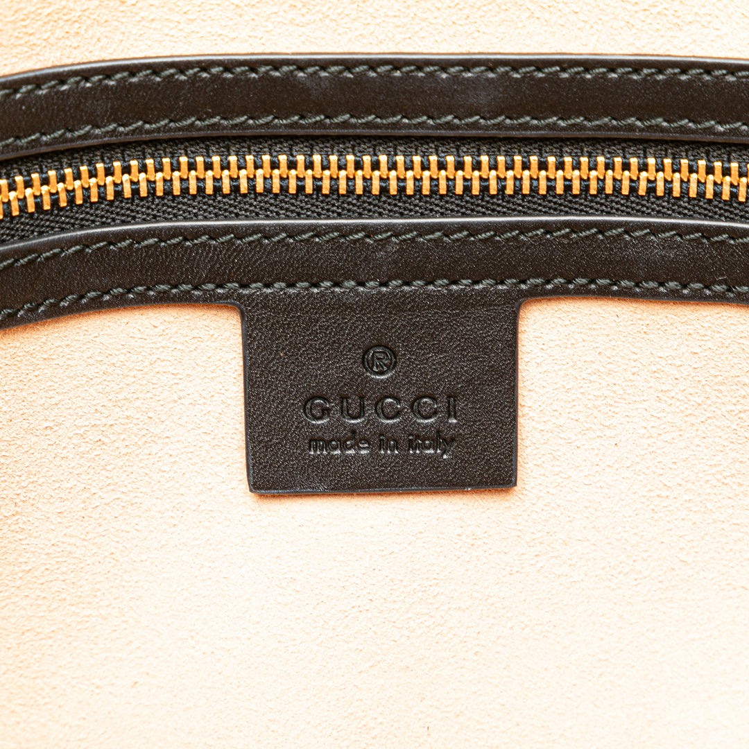 Medium Ophidia Suede Satchel Black - Gaby Paris