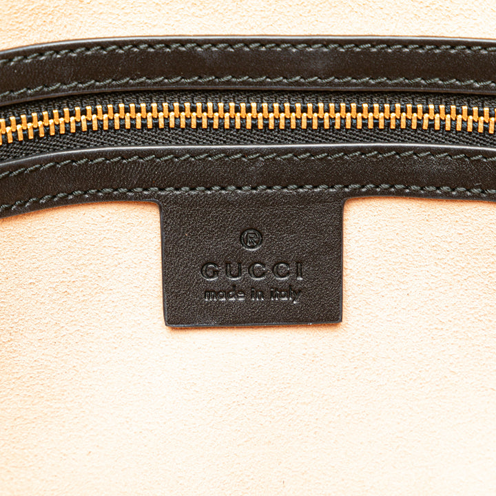 Medium Ophidia Suede Satchel Black - Gaby Paris
