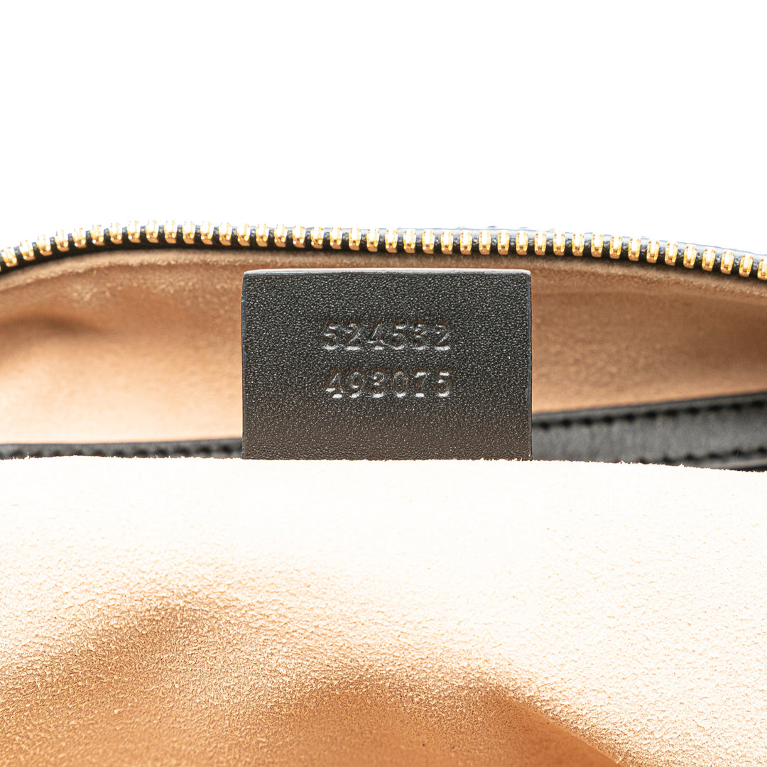 Medium Ophidia Suede Satchel Black - Gaby Paris