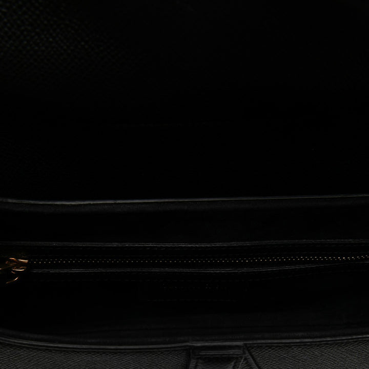 Dior grainé Saddle Sac Cuir de veau grainé Noir – vue 4 – GABY PARIS