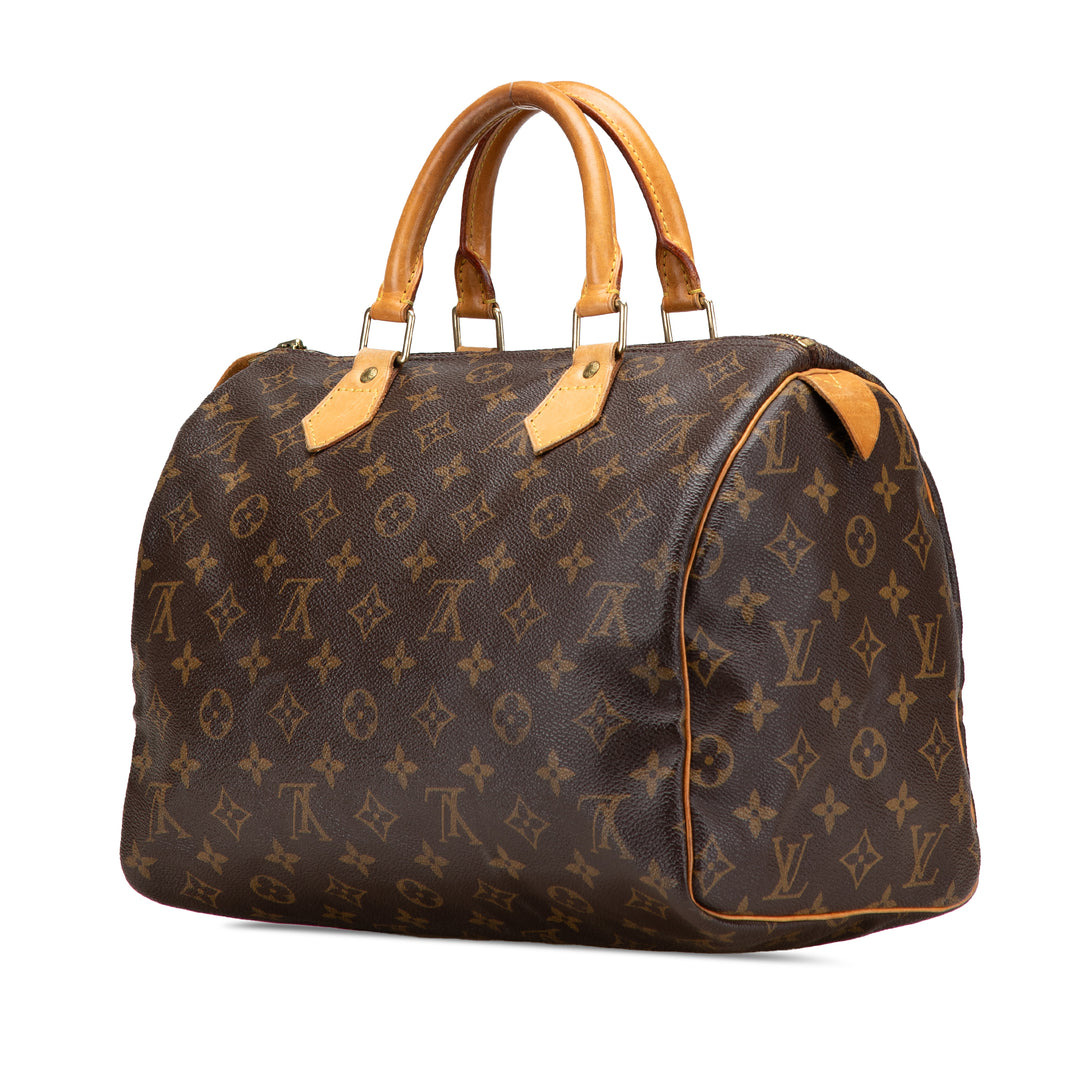 Louis Vuitton Monogram Speedy 30 Marron
