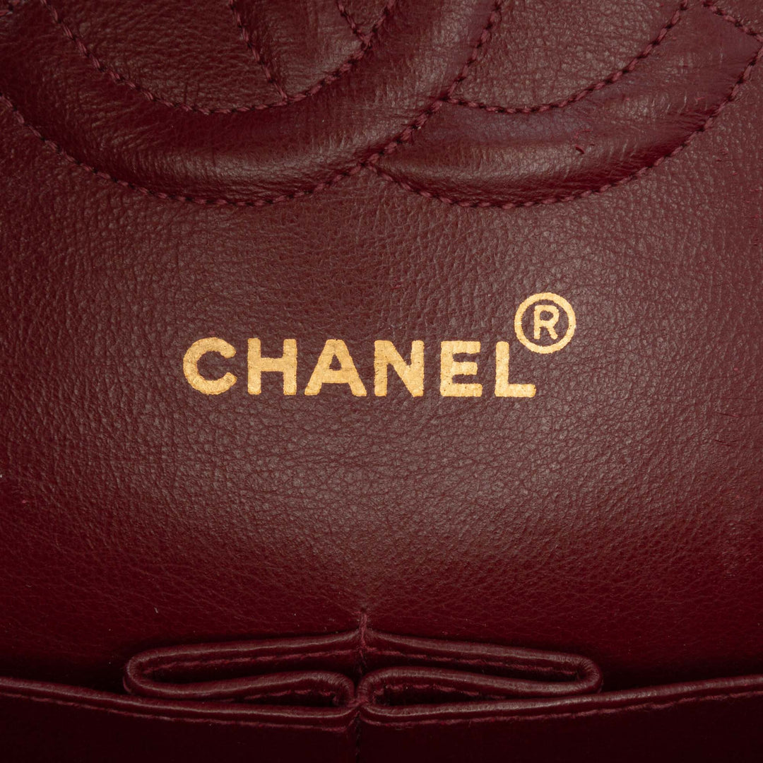 Chanel Medium Classic Cuir d’agneau Double rabat Noir
