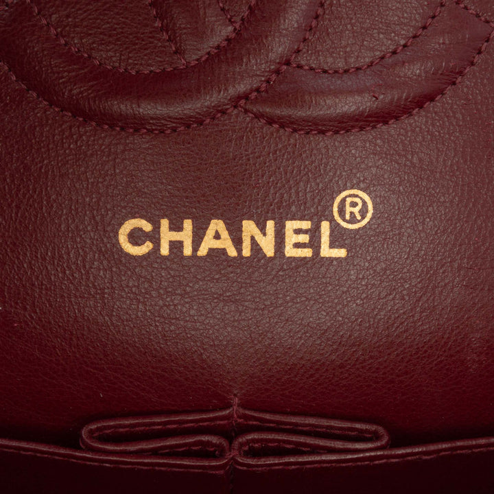 Chanel Medium Classic Cuir d’agneau Double rabat Noir