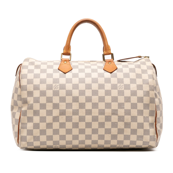 Louis Vuitton Damier Azur Speedy 35 Blanc