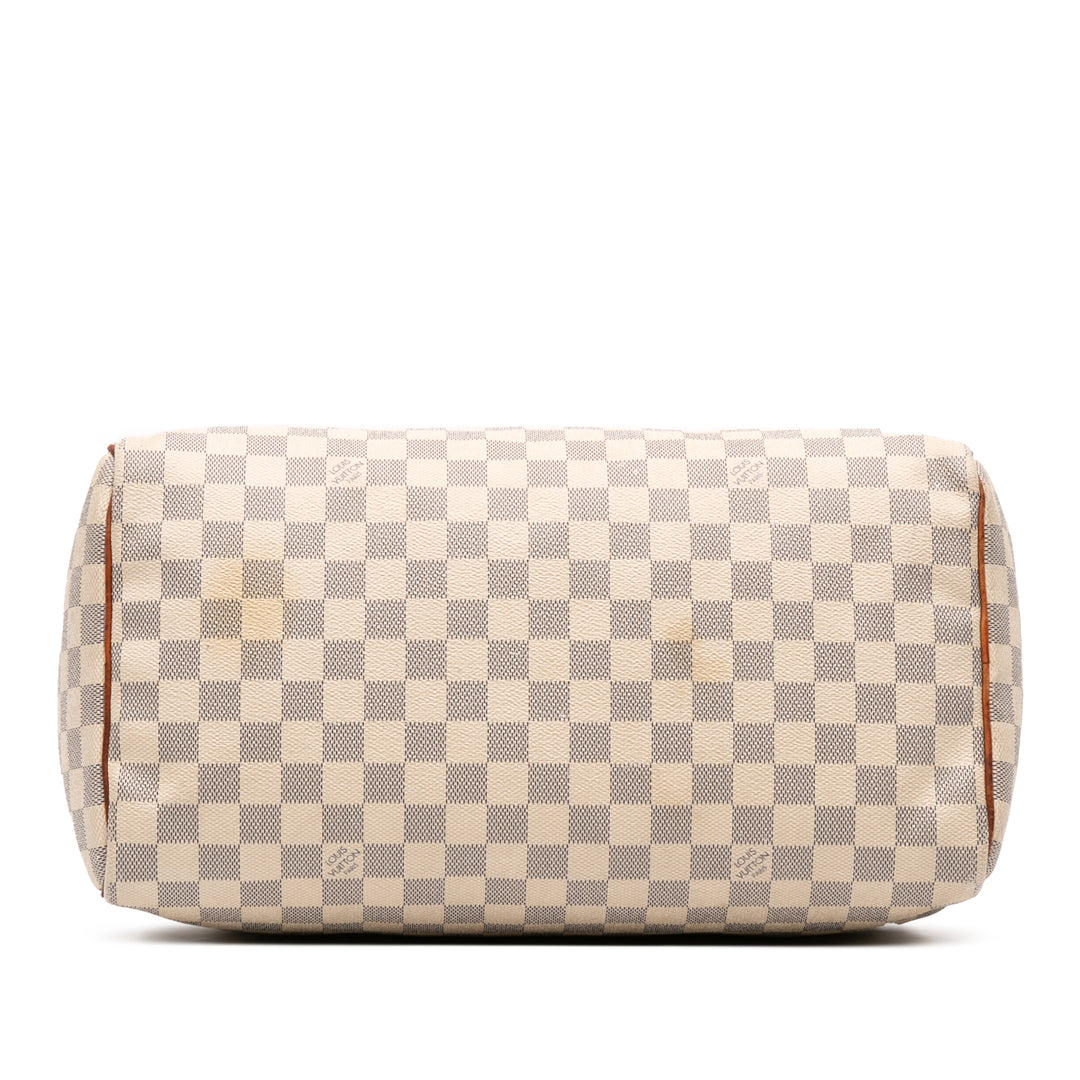 Louis Vuitton Damier Azur Speedy 35 Blanc