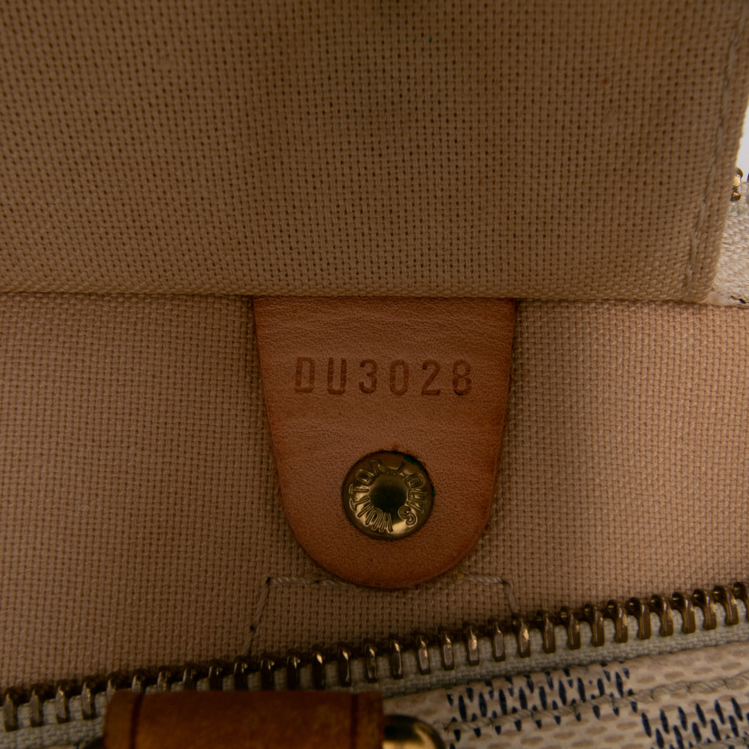 Louis Vuitton Damier Azur Speedy 35 Blanc