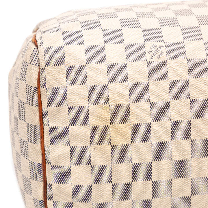 Louis Vuitton Damier Azur Speedy 35 Blanc