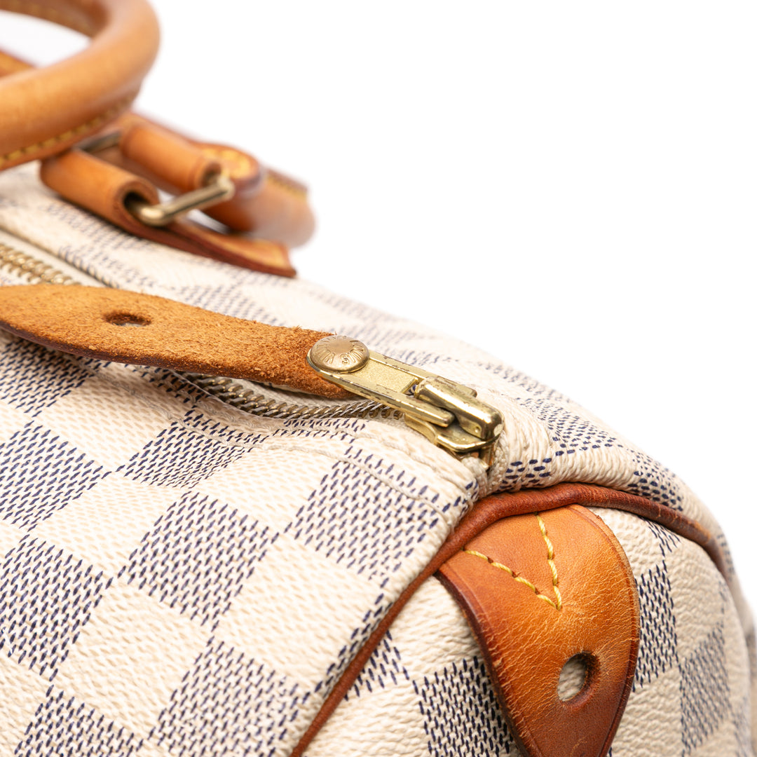 Louis Vuitton Damier Azur Speedy 35 Blanc