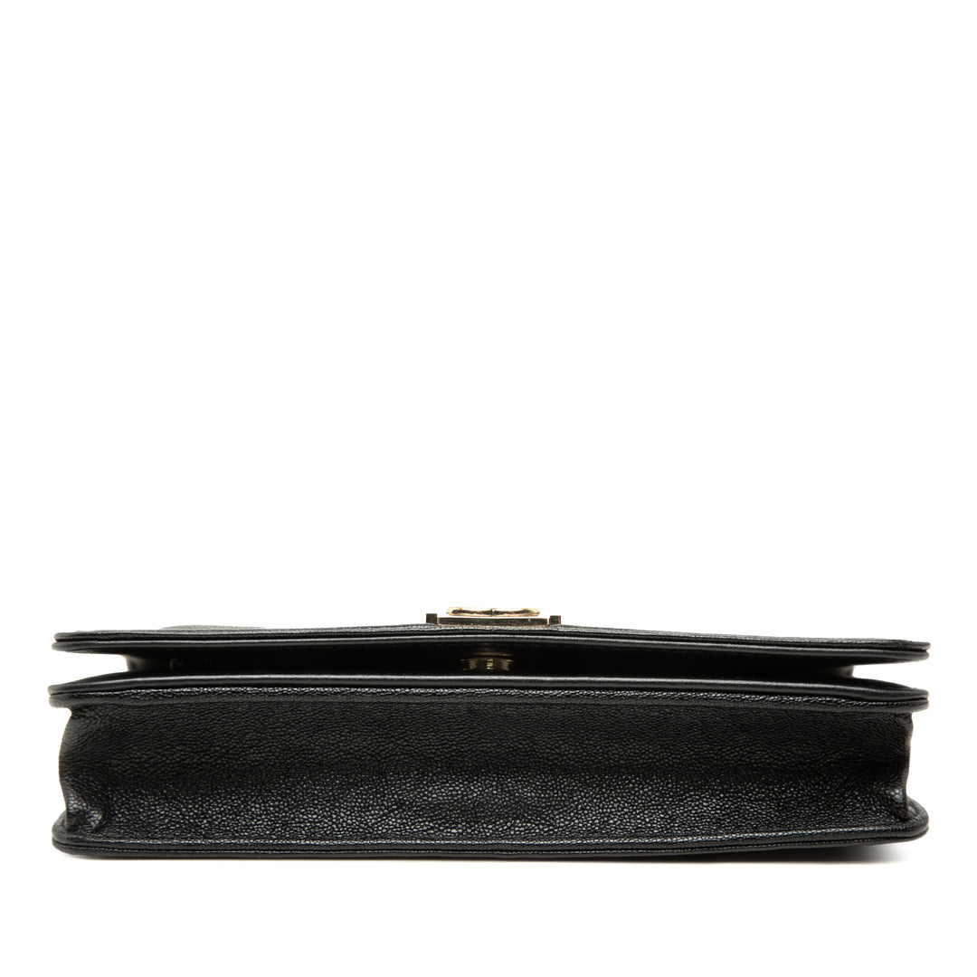 Chanel Matelassé Caviar Boy Wallet on Chain