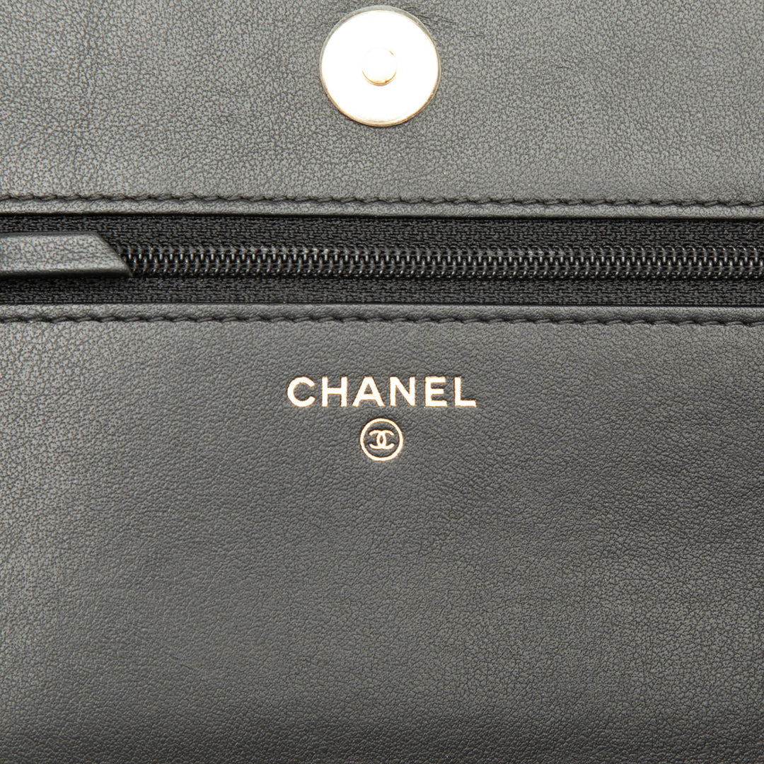 Chanel Matelassé Caviar Boy Wallet on Chain