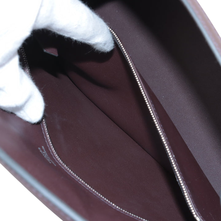 Hermès Toile Quadrille and Swift Kelly II Sellier 28 Rouge – GABY PARIS Authentique