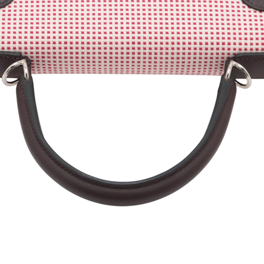 Hermès Toile Quadrille and Swift Kelly II Sellier 28 Rouge – GABY PARIS Authentique