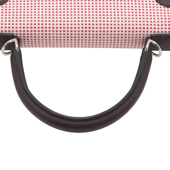 Hermès Toile Quadrille and Swift Kelly II Sellier 28 Rouge – GABY PARIS Authentique