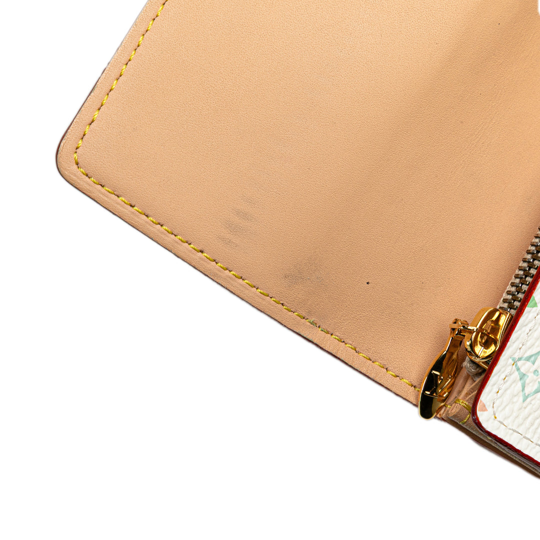 Monogram Multicolore Sarah Long Wallet White - Gaby Paris