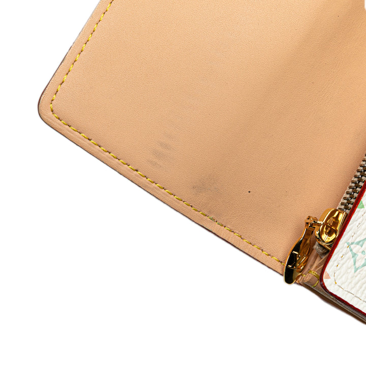 Monogram Multicolore Sarah Long Wallet White - Gaby Paris