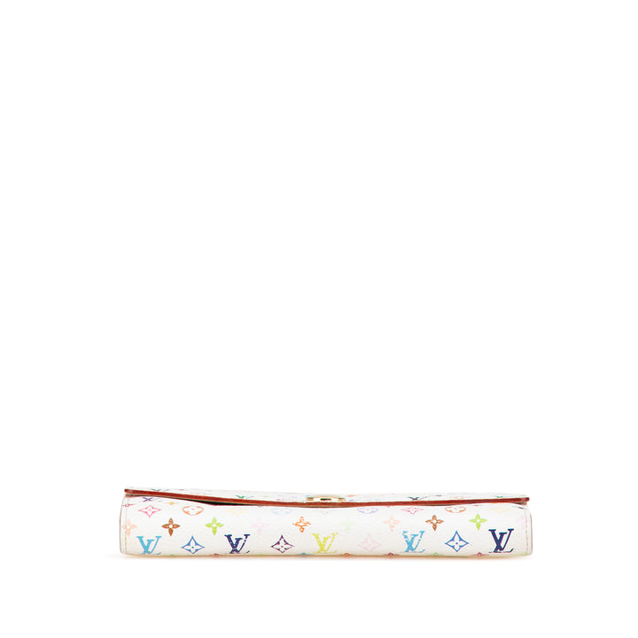 Monogram Multicolore Sarah Long Wallet White - Gaby Paris