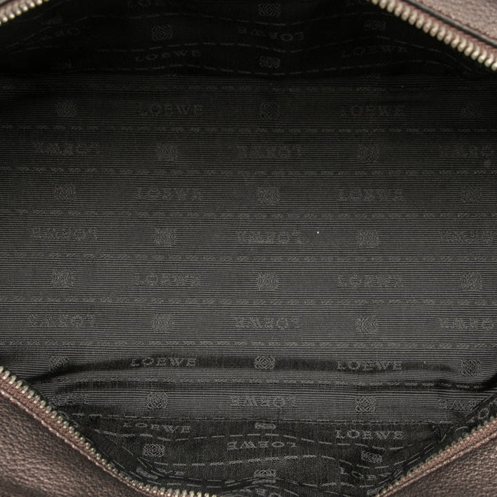 LOEWE Métallisé Goatskin Amazona 28 Marron