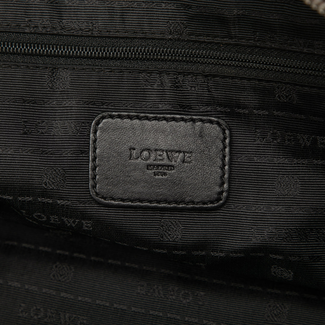 LOEWE Métallisé Goatskin Amazona 28 Marron