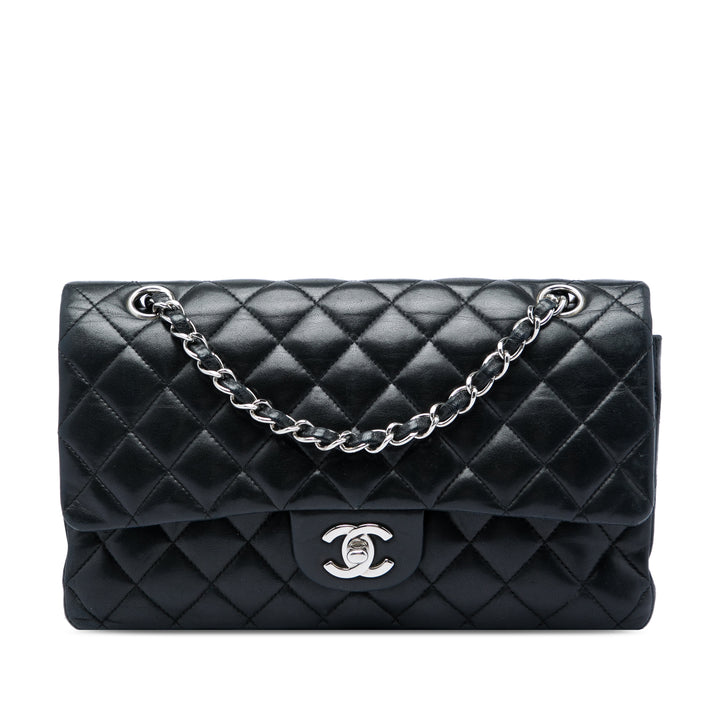 Chanel Classic Double rabat Moyen Cuir d'agneau Noir – vue principale – GABY PARIS