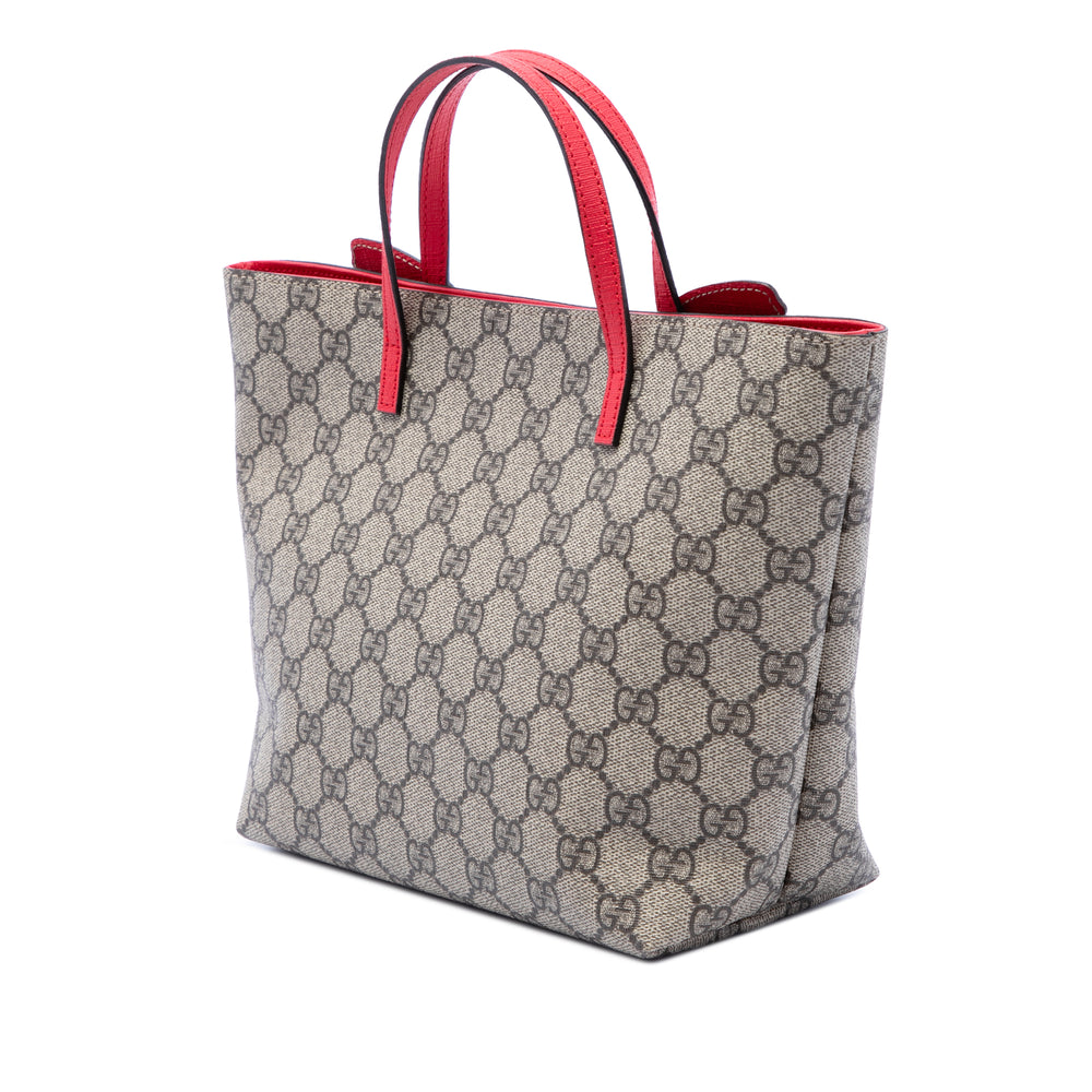 Gucci Childrens Rainbow Butterfly Cabas GG Supreme Beige – vue 2 – GABY PARIS