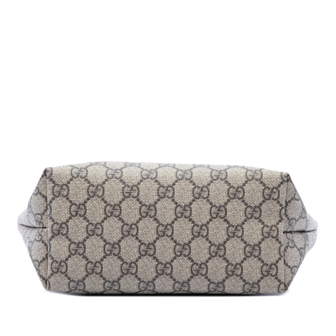 Gucci Childrens Rainbow Butterfly Cabas GG Supreme Beige – vue 3 – GABY PARIS