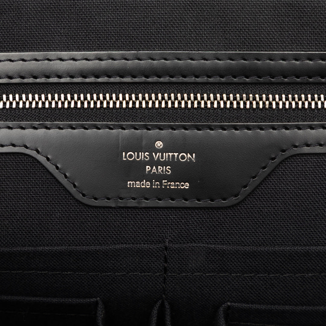Poche Documents Portfolio Damier Graphite Noir