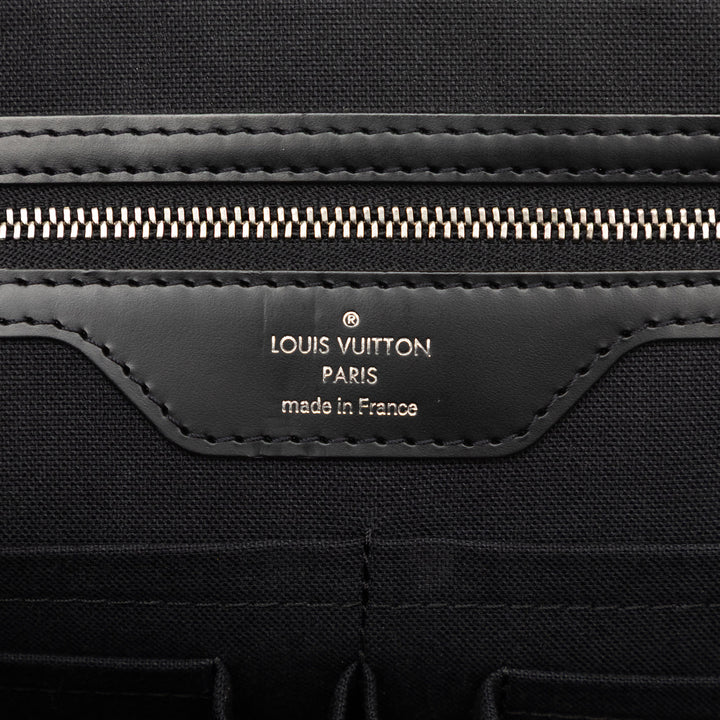 Poche Documents Portfolio Damier Graphite Noir
