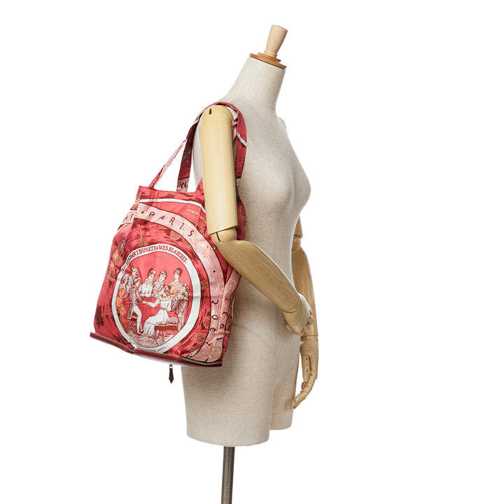 Jeu des Omnibus et Dames Blanches Silky Pop Tote Red - Gaby Paris