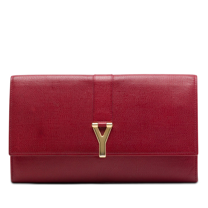 Saint Laurent Texturé Chyc Ligne Pochette Cuir