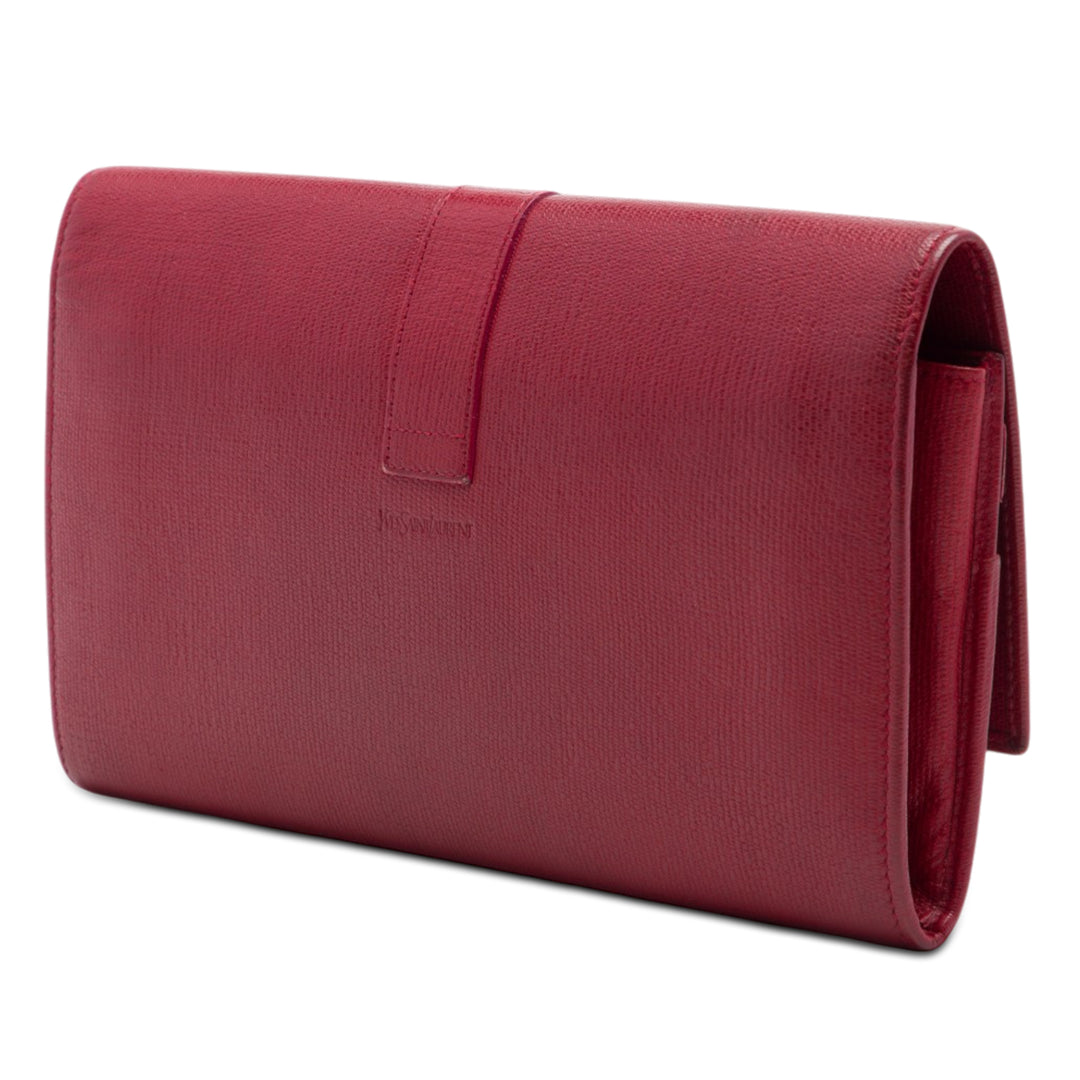 Saint Laurent Texturé Chyc Ligne Pochette Cuir