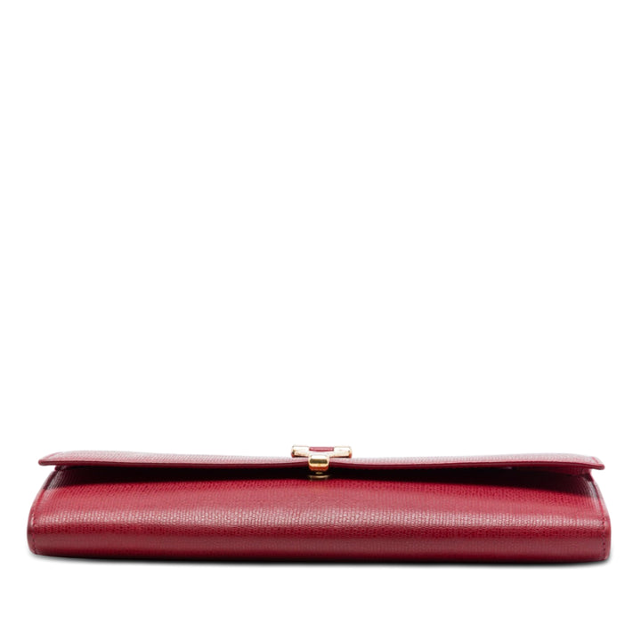 Saint Laurent Texturé Chyc Ligne Pochette Cuir