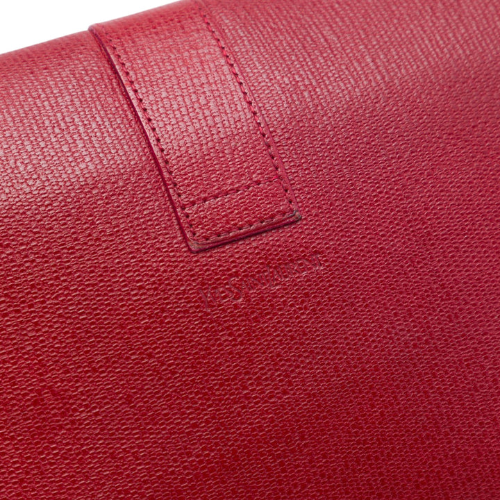 Saint Laurent Texturé Chyc Ligne Pochette Cuir