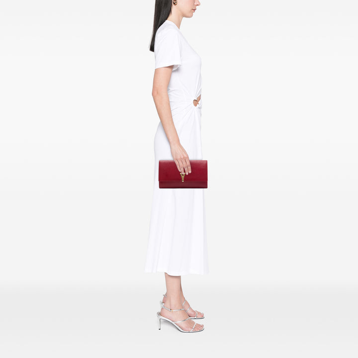 Saint Laurent Texturé Chyc Ligne Pochette Cuir
