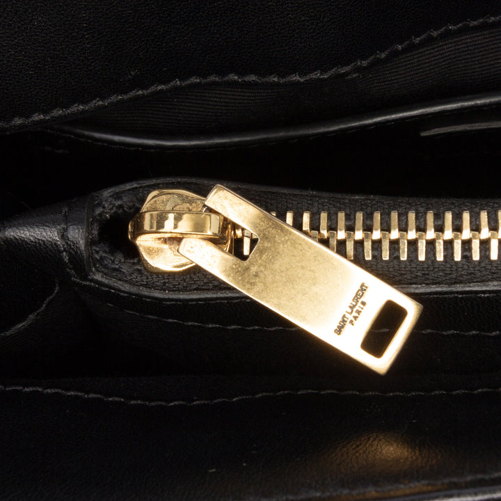 Saint Laurent Small Matelasse Velours Monogram LouLou Sac bandoulière