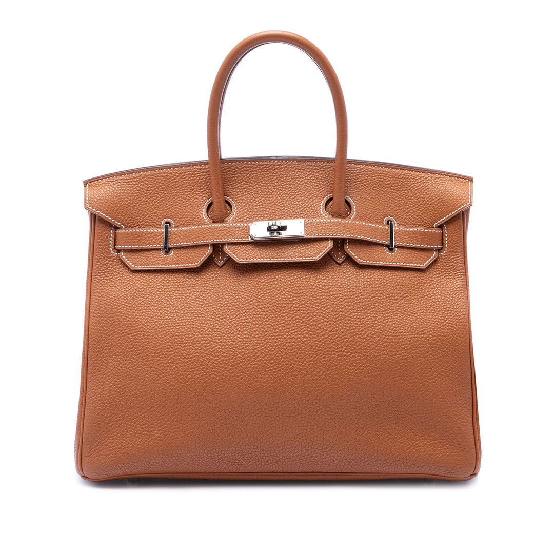 Hermès Birkin Retourne 35 Togo Marron – vue principale – GABY PARIS