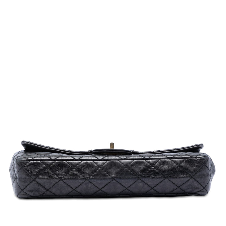 Chanel Matelassé Glazed Cuir de veau Reissue 2.55 East West à rabat