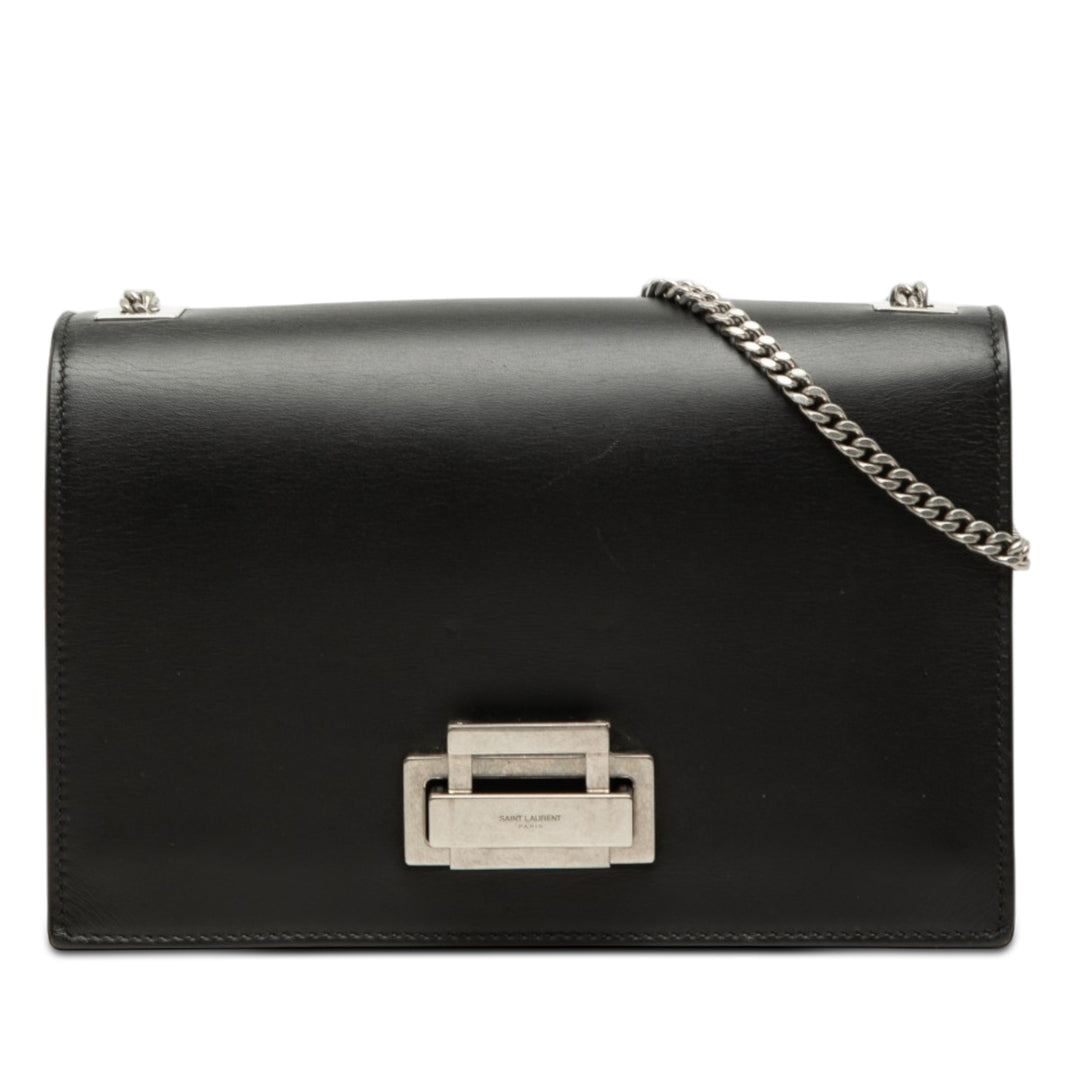 Saint Laurent Smooth Cuir de veau Metropolis Chain Sac porté croisé