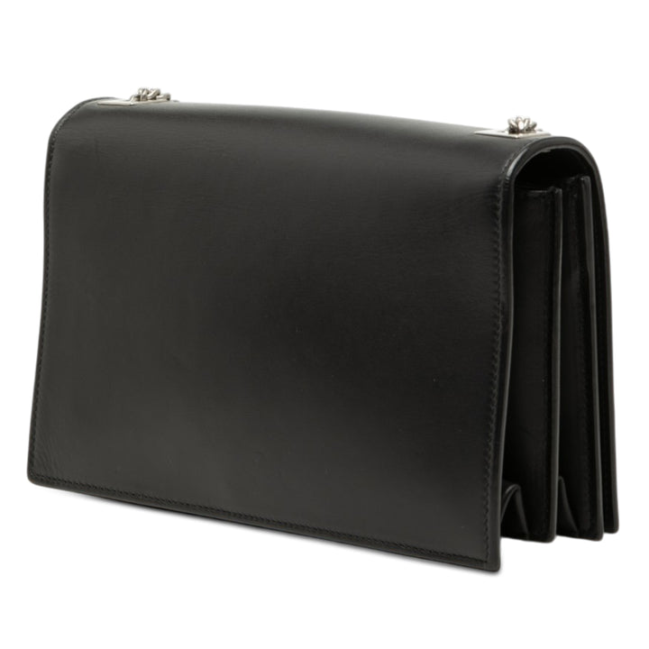 Saint Laurent Smooth Cuir de veau Metropolis Chain Sac porté croisé